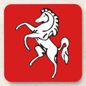 Hartplastik-Unterlage mit Flagge der Grafschaft Ke Getränkeuntersetzer (Vorderseite)