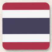 Hartplastikuntersetzer mit Flagge Thailands Getränkeuntersetzer (Vorderseite)