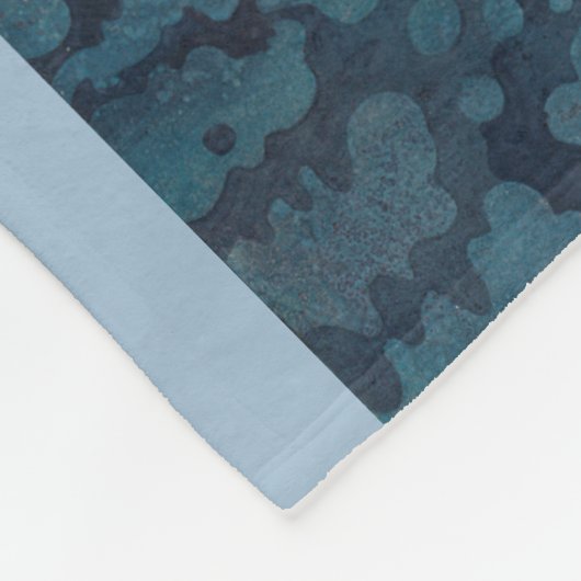 Hartriegel-Aquarell Fleecedecke (Ecke)