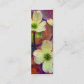 Hartriegel-Blumen-Visitenkarte Mini Visitenkarte (Rückseite)