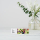 Hartriegel-Blumen-Visitenkarte Mini Visitenkarte (Stehend Vorderseite)