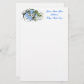 Hartriegel-Blüte stationär Briefpapier (Vorne/Hinten)