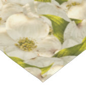 Hartriegel-Blüten, Frühjahr-Natur-BlumenFoto Tischdecke (Schrägansicht)