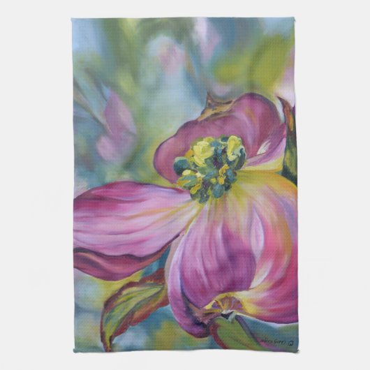 Hartriegel-Blüten-Geschirrtuch Geschirrtuch (Vertikal)