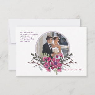 Hartriegel-Foto-Dankeschön-Notizkarte Einladung