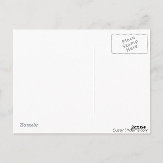 Hartriegel in der Blüte Postkarte (Rückseite)