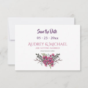 Hartriegel-Save the Date Mitteilung Einladung