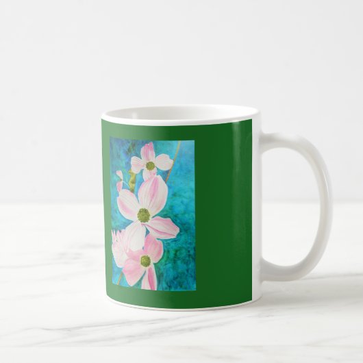 Hartriegel träumt Aquarell Kaffeetasse (Rechts)