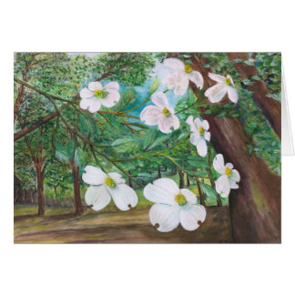 Hartriegel-Überdachungs-Aquarell und Acrylmalerei