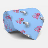 Hartriegel und Bulldogge Krawatte (Gerollt)