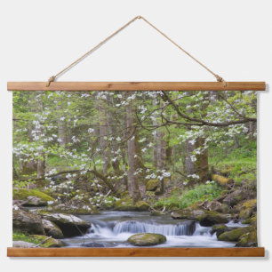 Hartriegelbäume Great Smoky Mountain, Tennessee Wandteppich Mit Holzrahmen