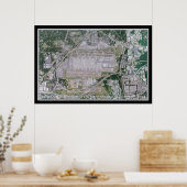 Hartsfield-Jackson Atlanta Intl Airport Satellite Poster (Küche)