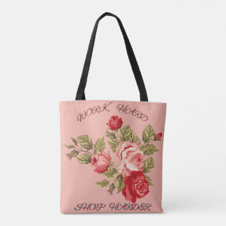 HARTSHOP HARTPINK UND ROTE WASSERFARBE-ROSE TASCHE