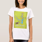 Hartwell Georgia und South Carolina USA map T-Shirt (Vorderseite)
