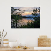Hartwell Mountain Lake Sunset Poster (Küche)