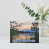 Hartwell South Carolina Mountain Lake Sunset Postkarte (Stehend Vorderseite)