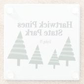 Hartwick Pines Glass Untersetzer (Rückseite)