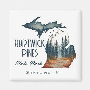 Hartwick Pines Staat Park Souvenir Geschenk Magnet
