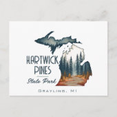Hartwick Pines Staat Park Souvenir Geschenk Postkarte (Vorderseite)