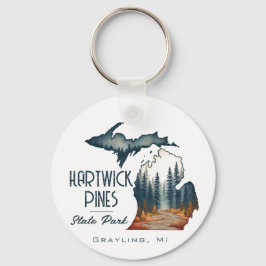 Hartwick Pines Staat Park Souvenir Geschenk Schlüsselanhänger