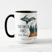 Hartwick Pines Staat Park Souvenir Geschenk Tasse (Links)