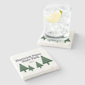 Hartwick Pines Staat Park Stone Untersetzer (Seitenansicht)