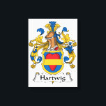 Hartwig Familienwappen Leinwanddruck<br><div class="desc">Hartwig-Wappen</div>