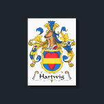 Hartwig Familienwappen Leinwanddruck<br><div class="desc">Hartwig-Wappen</div>