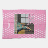 Haru Japanische Frühlingssaison Kunst Geschirrtuch (Horizontal)