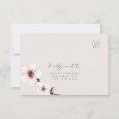 HARUMI Elegante Sakura Kirchen Blossom Postkarte U (Rückseite)