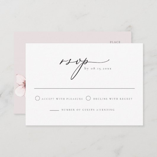 HARUMI Elegante Sakura Kirchen Blossom Postkarte U (Vorne/Hinten)