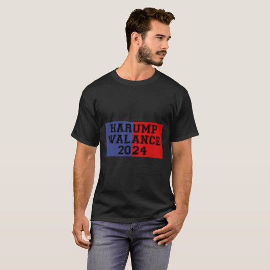 Harump Walance 2024 Shirt Harris Trump Wheimer Van (Vorne ganz)