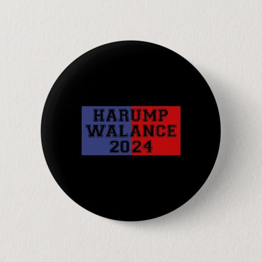 Harump Walance 2024 Shirt Harris Trump Wheimer Van Button (Vorderseite)