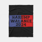 Harump Walance 2024 Shirt Harris Trump Wheimer Van Fleecedecke (Vorderseite)