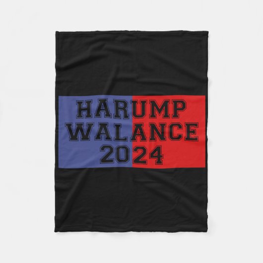 Harump Walance 2024 Shirt Harris Trump Wheimer Van Fleecedecke (Vorderseite)