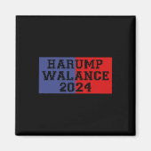 Harump Walance 2024 Shirt Harris Trump Wheimer Van Magnet (Vorne)