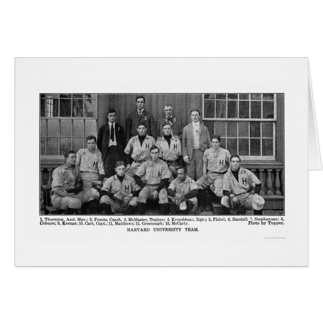 Harvard Baseball Team 1904 (Vorderseite (Horizontal))