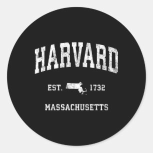 Harvard Massachusetts Runder Aufkleber