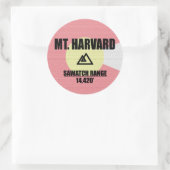 Harvard Runder Aufkleber (Tasche)