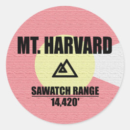Harvard Runder Aufkleber