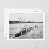 Harvard University Rowing Crew Team Foto Postkarte (Vorne/Hinten)