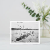 Harvard University Rowing Crew Team Foto Postkarte (Stehend Vorderseite)