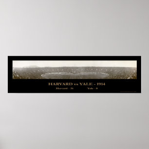 Harvard Yale Football Foto 1914 Poster