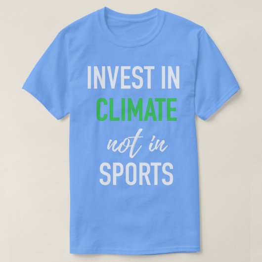 Harvard Yale Game 2019 Investition in Klima nicht T-Shirt (Design vorne)