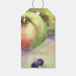Harvest Apples & Grapes Gift Tag | Orchard Fruit  Geschenkanhänger