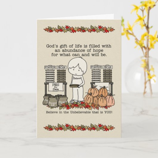 Harvest Blessing Karte (Gelbe Blume)