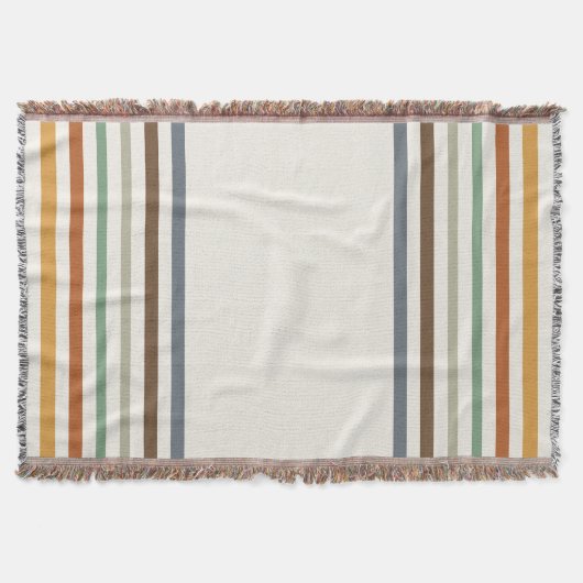 Harvest Blessings Striped Throw Blanket | Autumn Decke (Vorderseite)