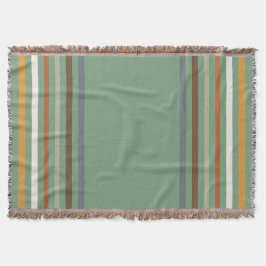 Harvest Blessings Striped Throw Blanket | Autumn Decke
