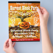 Harvest Block Party Event oder Fall Event-Flyer Flyer (Hand)
