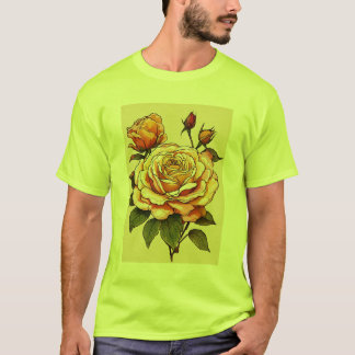 Harvest Bloom: Erntedank Rose & Bud Elegance" T-Shirt